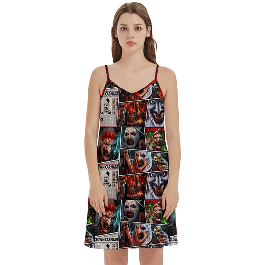 Terrifier Art Mini Cami Dress With Pockets