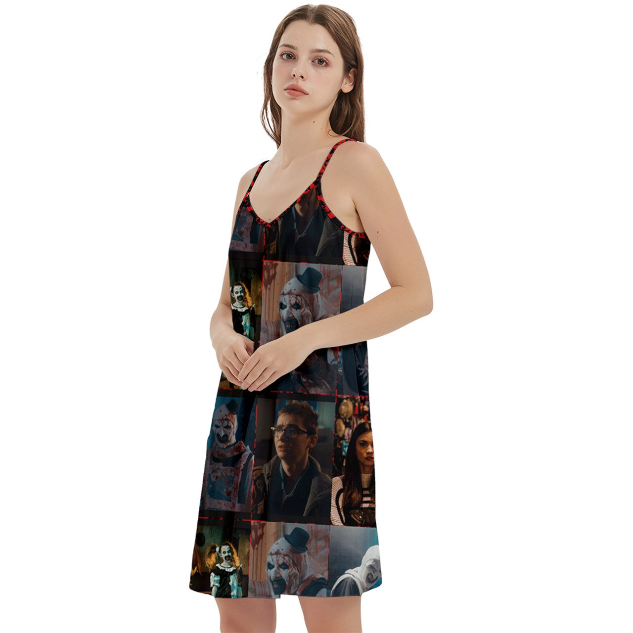 Terrifier Collage Mini Cami Dress With Pockets