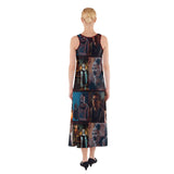 Teriffier collage Sleeveless Maxi Dress