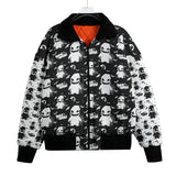 Oogie Boogie Spilt Knitted Fleece Bomber Jacket