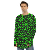 Green Bats Fingerless Long Sleeve T-shirt