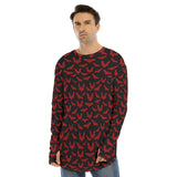 Red Bats Fingerless Long Sleeve T-shirt