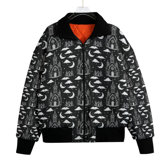 Dreamy Cathedral Fleece Bomber Jacket