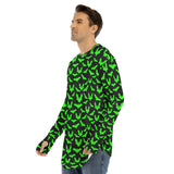 Green Bats Fingerless Long Sleeve T-shirt