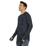 Starry Bats Fingerless Long Sleeve T-shirt