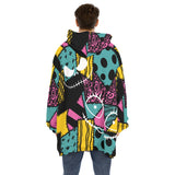 Nightmare sally dress jack & sally face huggable hoodie