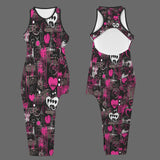 Emo Grunge Heart hallow back maxi