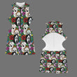 Spring time Half Zipper Bare Back Jumpsuit