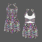 goth bear Buckle back sport dress