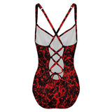 Customizable Full Print One-Piece Swimsuit Push-Up Adjustable Strap Swimwear