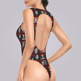 Horror Buddies sleeveless backless bodysuit