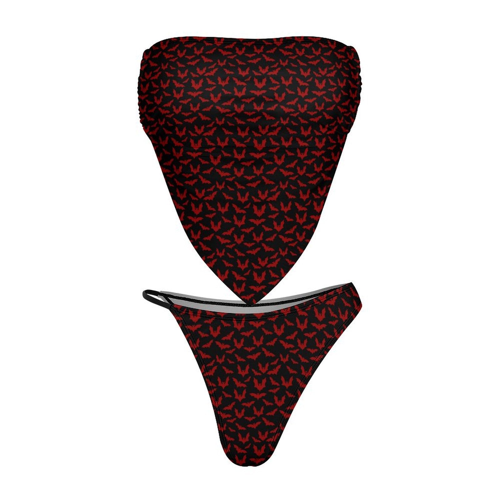 Red bats Bandanna style bikini