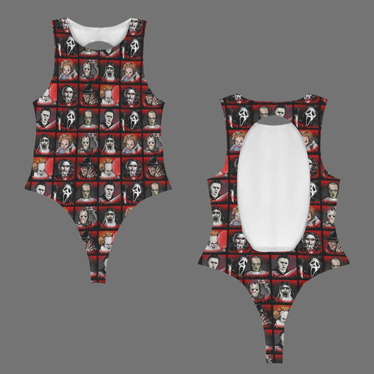 Horror Buddies sleeveless backless bodysuit