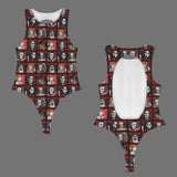 Horror Buddies sleeveless backless bodysuit