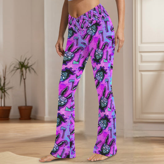 Donnie Darko colorful Tummy control flare leggings