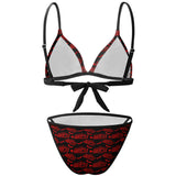 Bit*h Red Two Piece Bikini