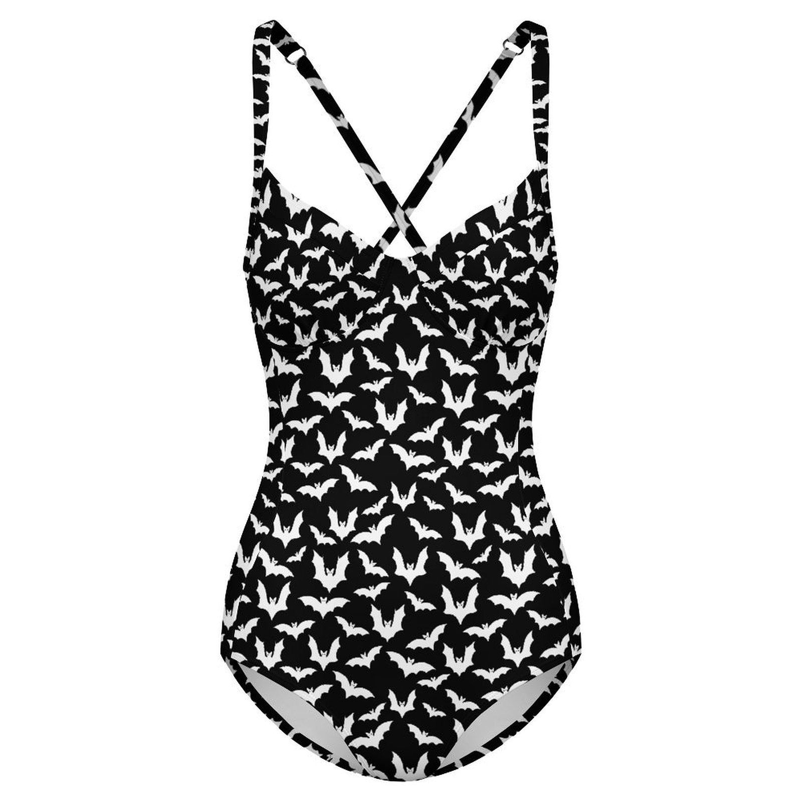 Customizable Full Print One-Piece Swimsuit Push-Up Adjustable Strap Swimwear
