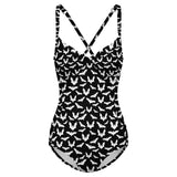 Customizable Full Print One-Piece Swimsuit Push-Up Adjustable Strap Swimwear