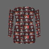 horror buddies ruched bodycon