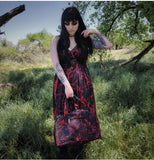 Bloody Murder V-Neck Pocket Dress spookydoll