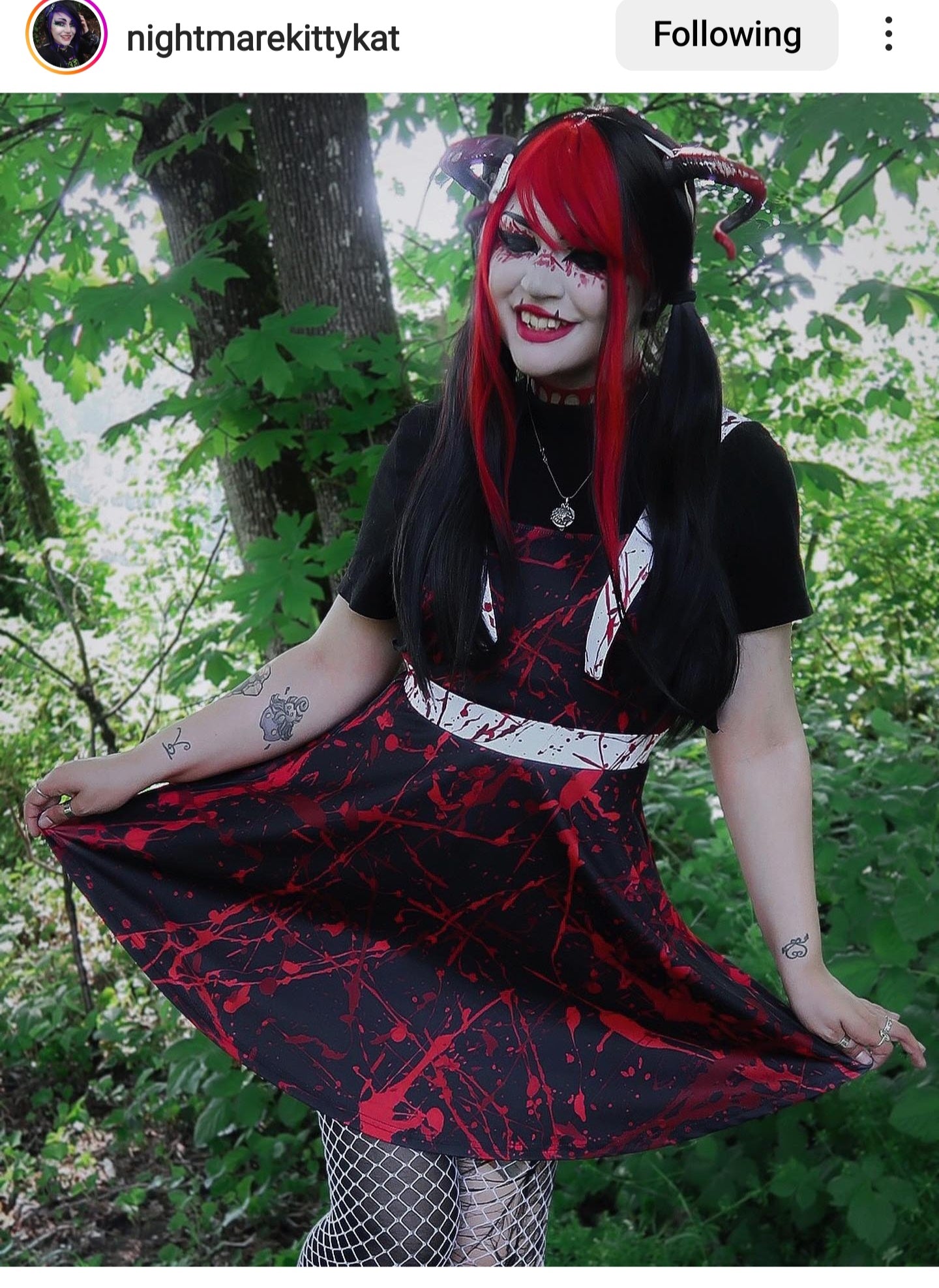 Bloody Murder Mashup Apron Dress spookydoll