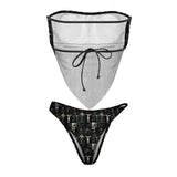 The crow Bandanna style bikini