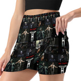 The Crow Bodycon Skort