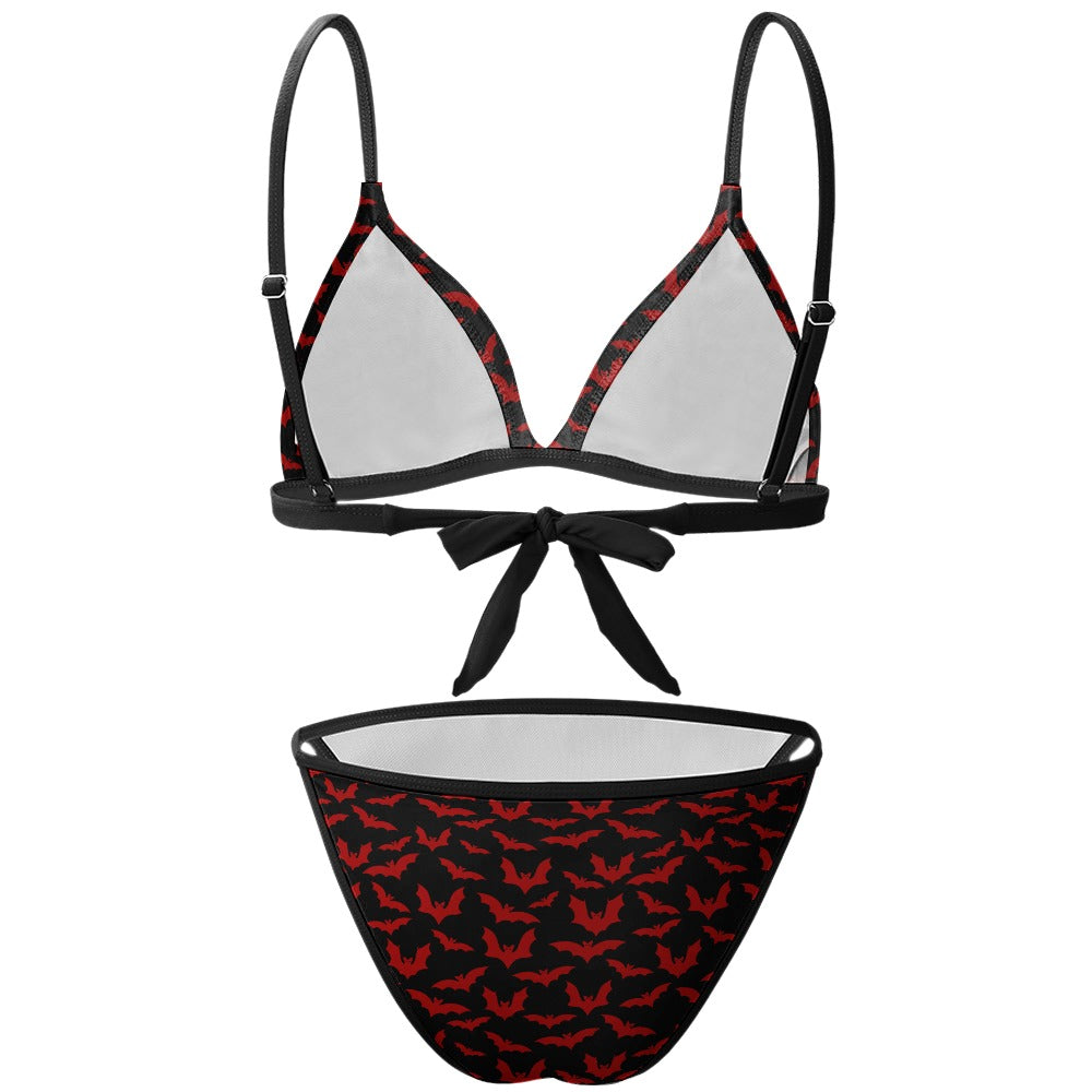 Red Bat Two Piece Bikini