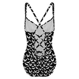 Customizable Full Print One-Piece Swimsuit Push-Up Adjustable Strap Swimwear