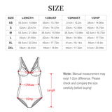Customizable Full Print One-Piece Swimsuit Push-Up Adjustable Strap Swimwear