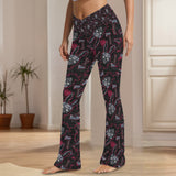 Donnie Darko Red Tummy control flare leggings