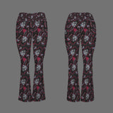 Donnie Darko Red Tummy control flare leggings