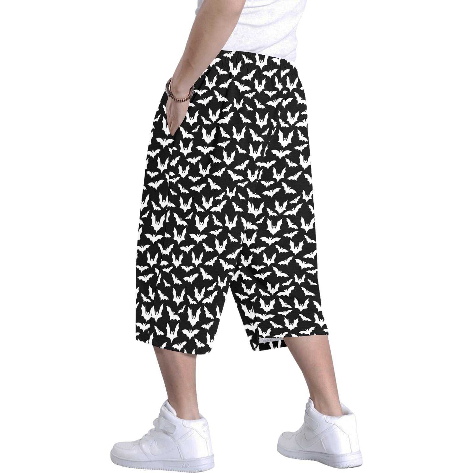 bat b&w baggy shorts