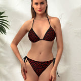 Red Bats Classic String Bikini