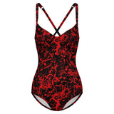 Customizable Full Print One-Piece Swimsuit Push-Up Adjustable Strap Swimwear