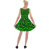 Green Neon Bats Skater Dress Gothdollbymika