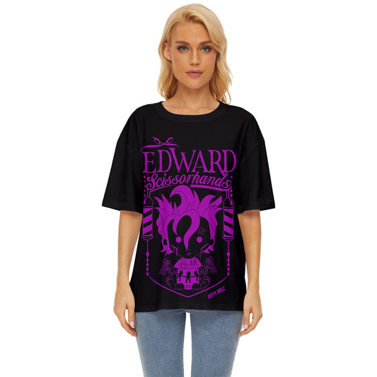 EDWARD Purple Oversized Basic Tee Gothdollbymika