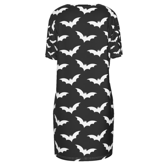 Bat T-Shirt Dress freeshipping - Gothdollbymika