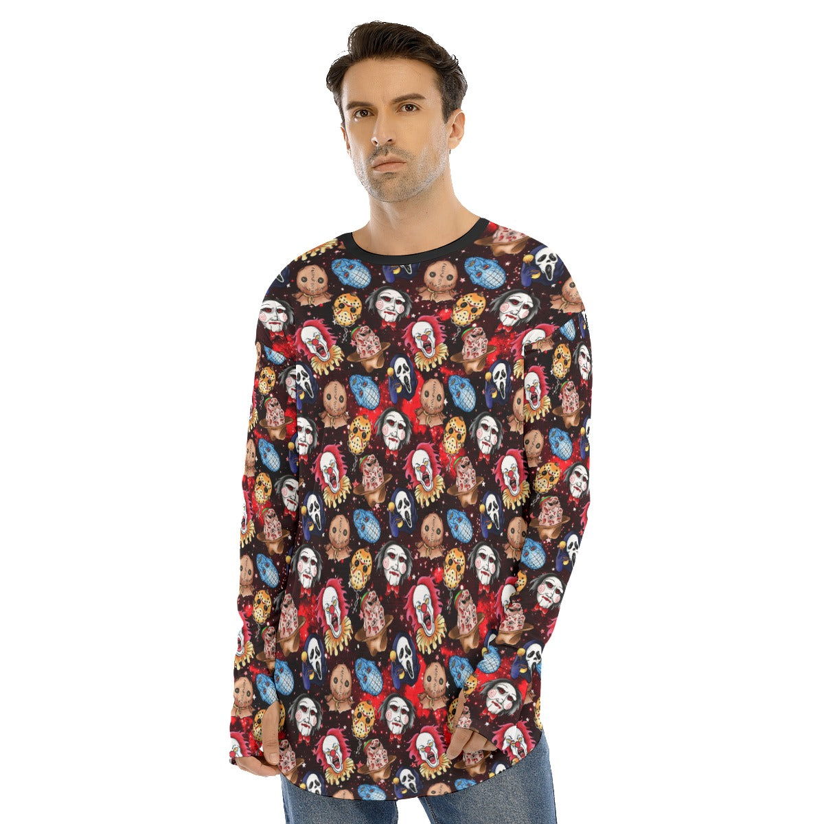 Faces of Horror Long Sleeve T-shirt spookydoll