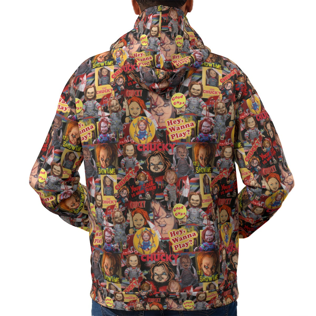 Chucky Unisex Sweater Fleece Pullover Hoodie