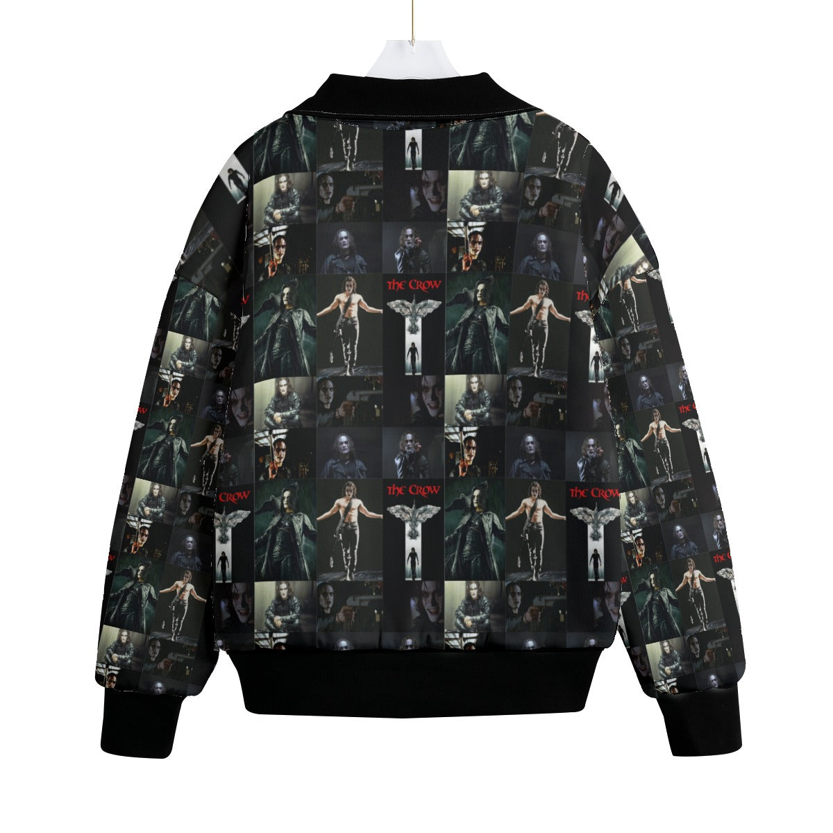 The Crow Knitted Fleece Bomber Jacket