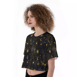 Dark Sky Crop Top freeshipping - Gothdollbymika