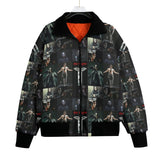 The Crow Knitted Fleece Bomber Jacket