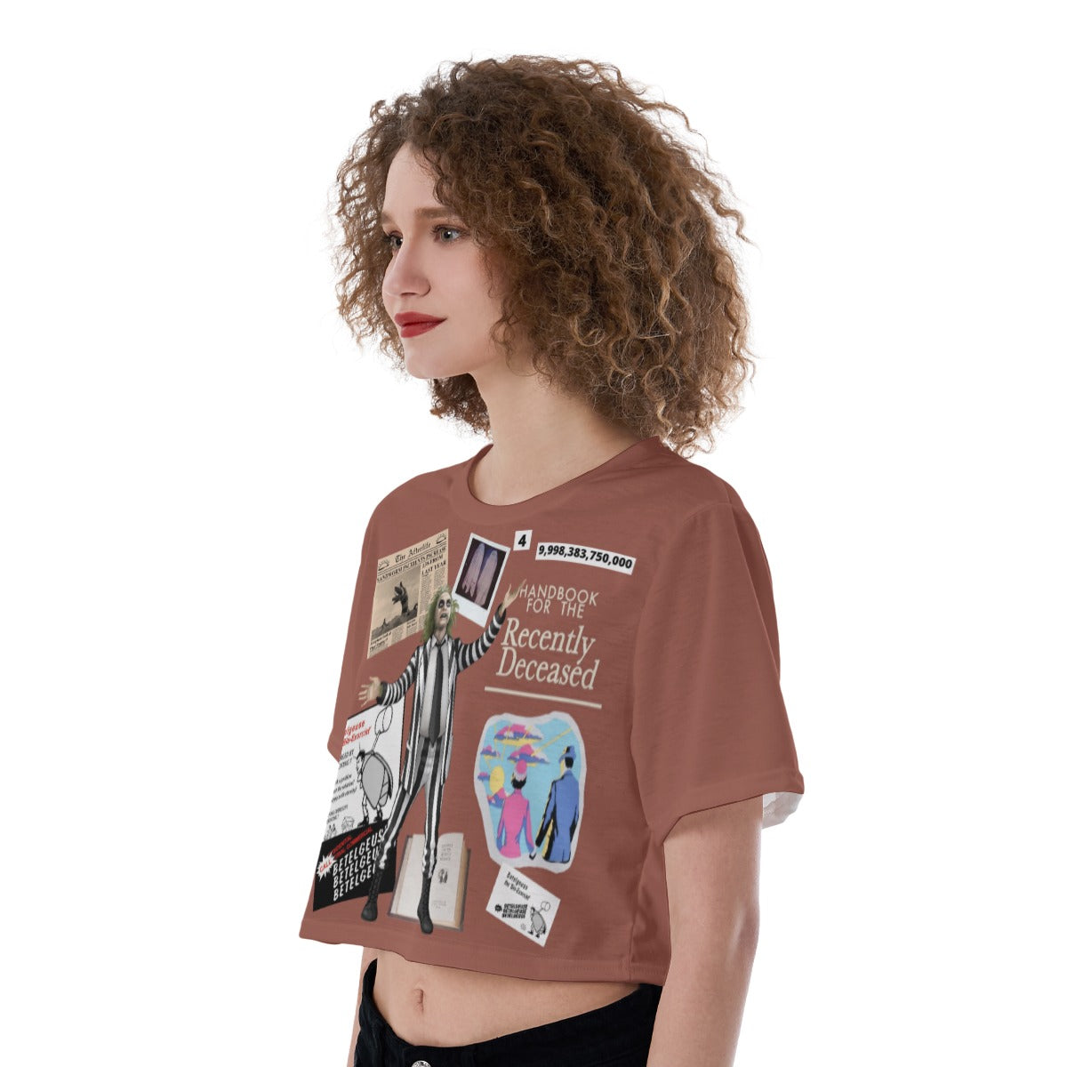 All-Over Print Cropped T-Shirt