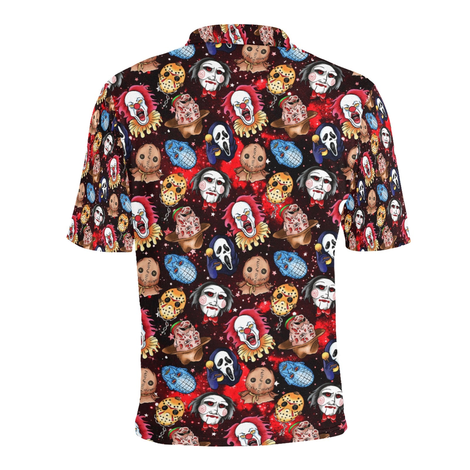 Faces Of Horror Polo Shirt Inkedjoy