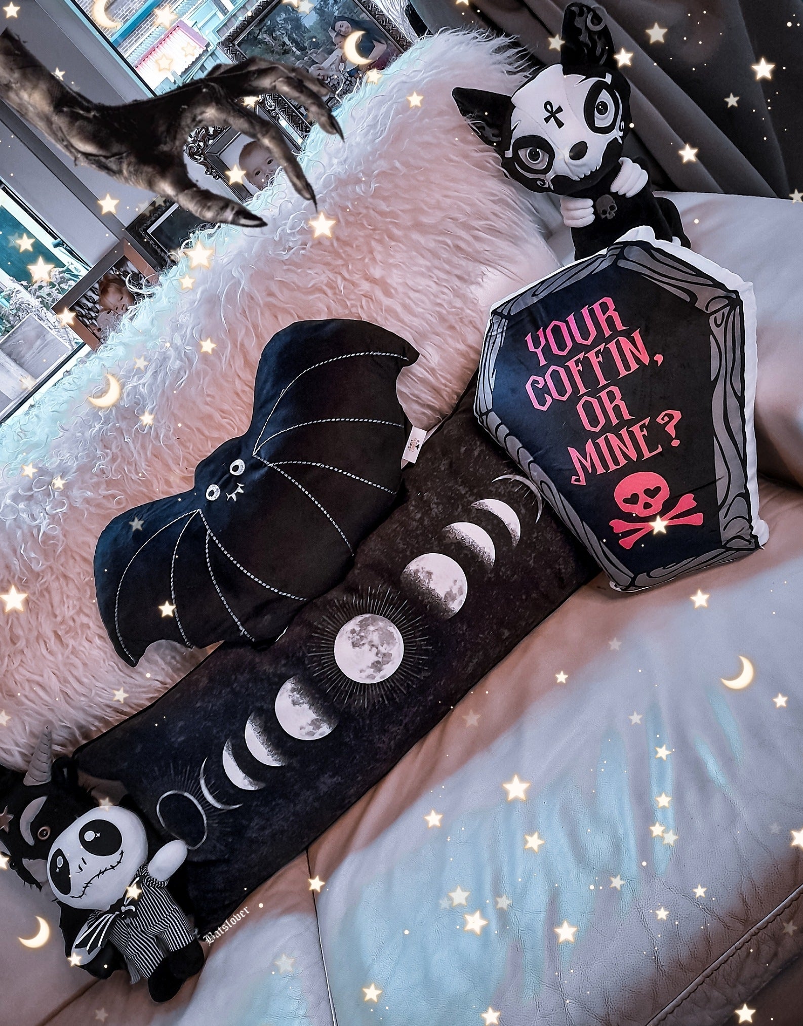 Coffin Shaped Pillow spookydoll