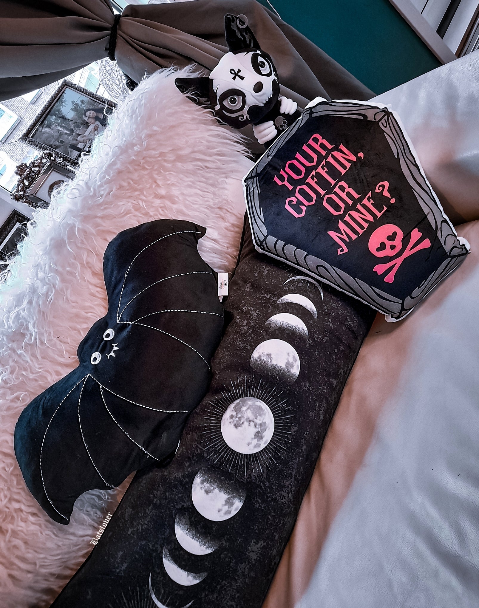 Coffin Shaped Pillow spookydoll
