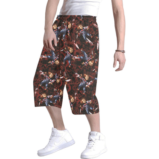chucky long pants Men's All Over Print Baggy Shorts (Model L37) freeshipping - Gothdollbymika