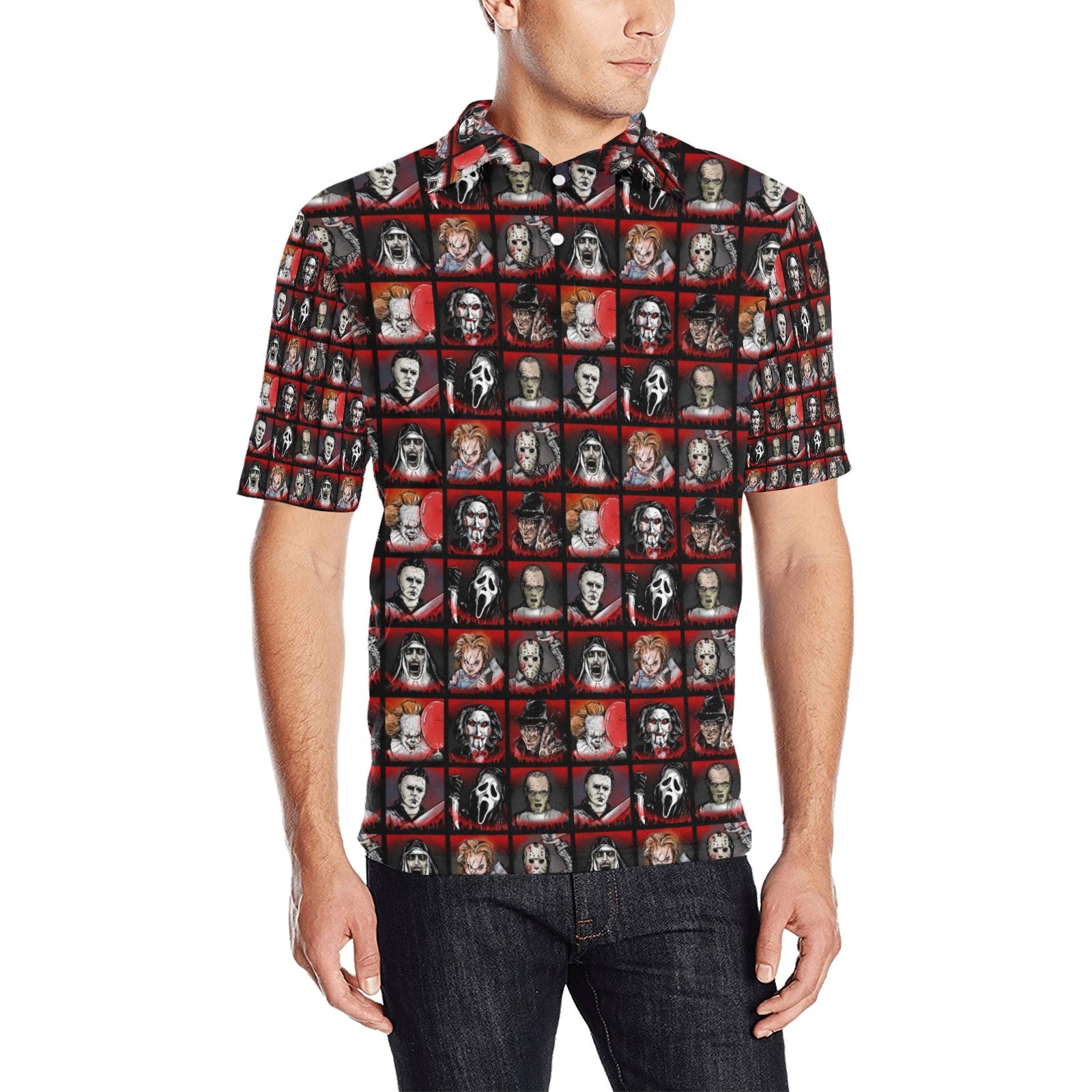 Horror Buddies Polo Shirt Inkedjoy